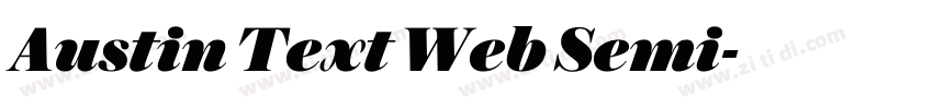 Austin Text Web Semi字体转换